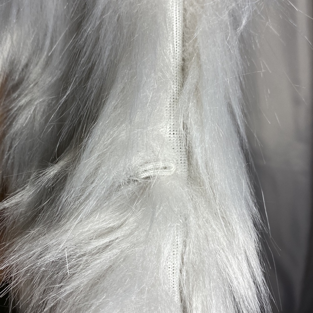 NWT | Express Faux Fur Silver | Lilac Coat - Picture 7 of 13